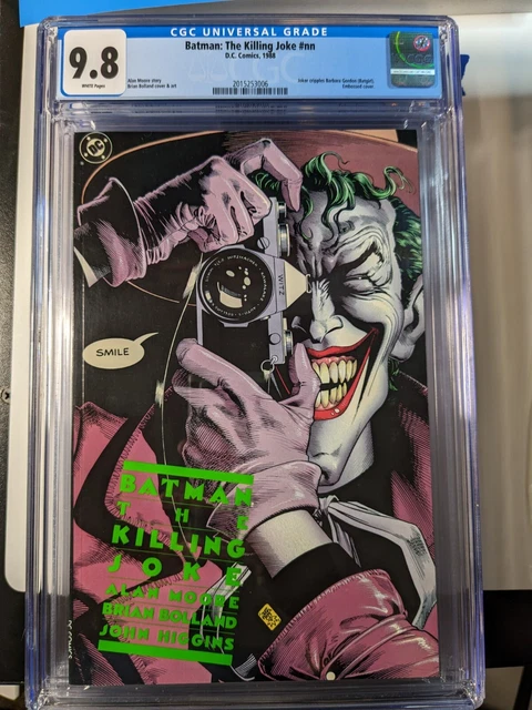 1988 Batman: The Killing Joke WHITE PAGES CGC 9.8 1st Print Alan Moore DC Comics