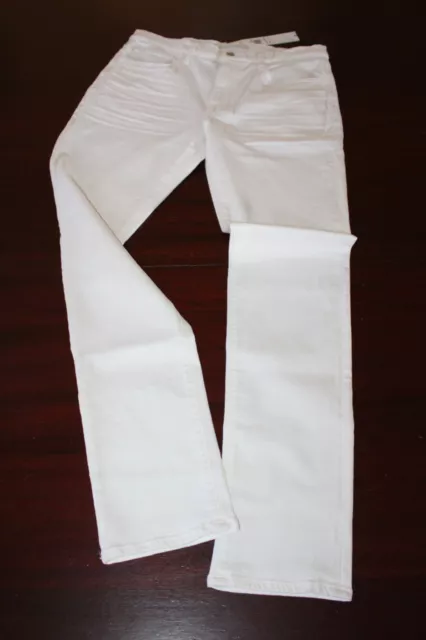 mens joe's the asher slim straight kinetic jeans 32x34 nwt $178 doveo white