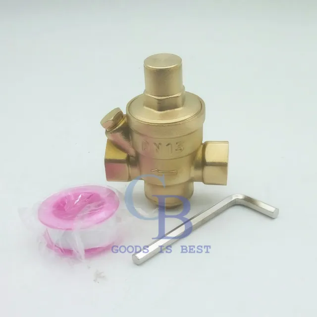 1-1/4" BSPP Brass Adjustable Water Pressure Regulator Pressure Maintaining Valve