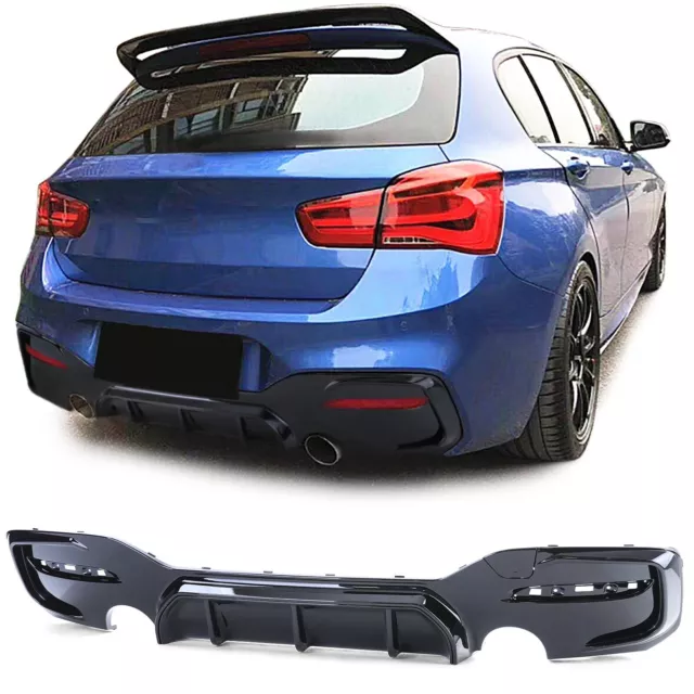 Diffusore posteriore nero lucido BMW Serie 1 F20 F21 15-19