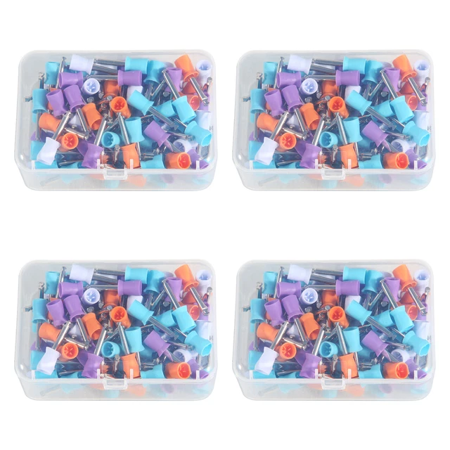 400pcs Dental Polishing Polish Cups Prophy Cup Latch NEW Brush Rubber 4 Webbed