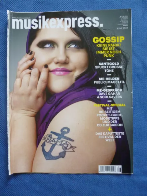 Clipping über Gossip und Beth Ditto Musikexpress - Juni 2012
