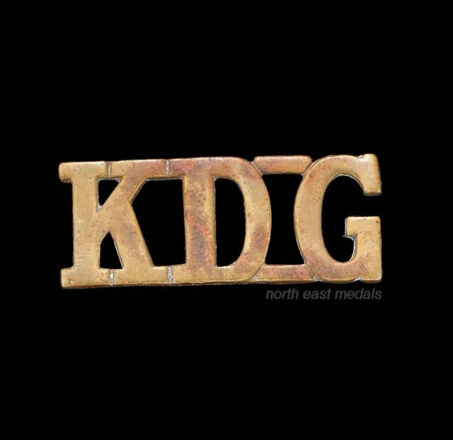 1st King's Dragoon Guards 'KDG' Shoulder Title Badge