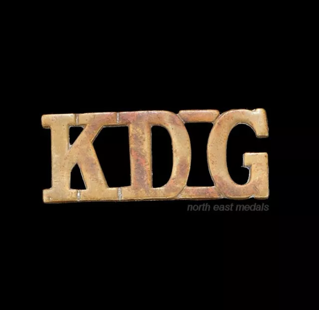 1st King's Dragoon Guards 'KDG' Shoulder Title Badge