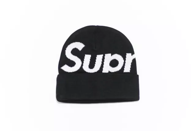 Supreme Big Logo Beanie FW23 Black