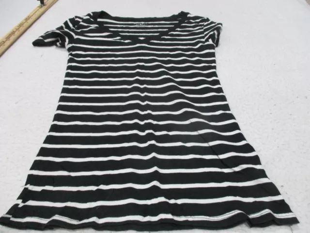 Womens Merona striped black shirt sz xs