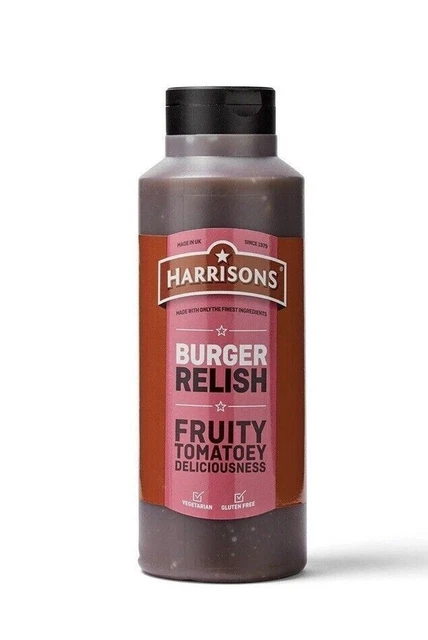 Harrisons Burger Relish salsa confezione da 1 litro