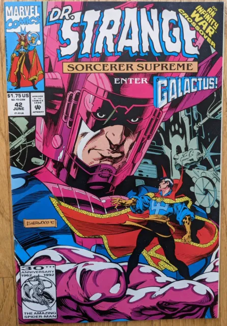 Dr. Strange #42 June 1992 Marvel Comics Galactus Appearance, Infinity War VF/NM