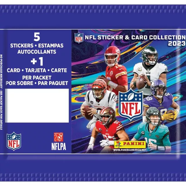 Panini 2023/24 NFL Sticker Collection Starter Pack with Album & Packs 2