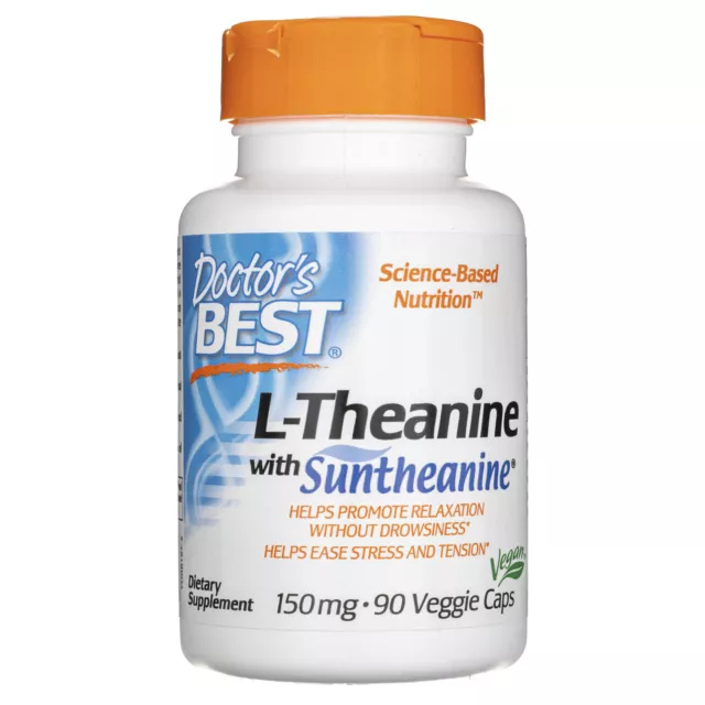 Doctor's Best L-Théanine avec Suntheanine 150 mg, 90 capsules