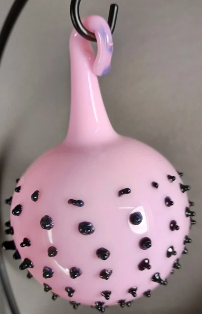 Hand Blown Glass Ornament Ball . Self Representing Artist (SRA) 2