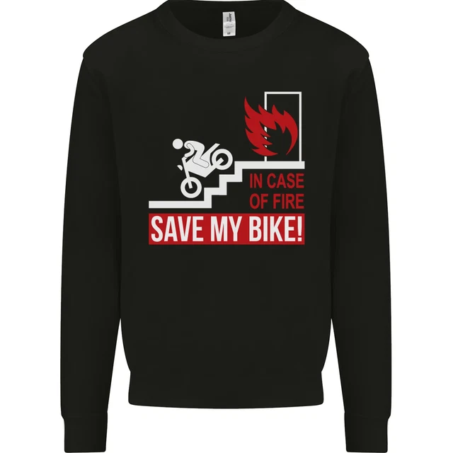 Emergency Motorbike Biker Motorcycle Kids Sweatshirt Jumper