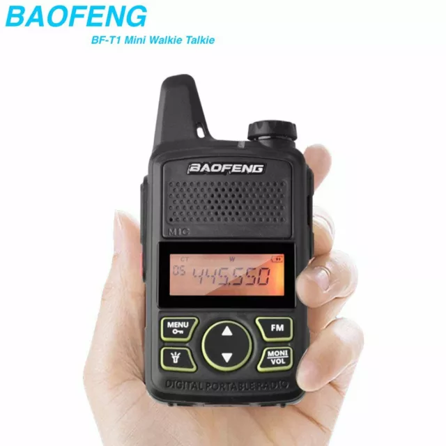 Mini Baofeng BF-T1 Walkie Talkie UHF400-470MHz Tragbare Schinken Zwei-Wege-Radio