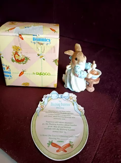 My Blushing Bunnies “A Mom Like You Is A Blessing come True” Enesco 1995