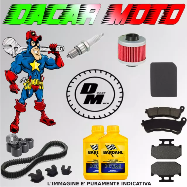 Kit Servicio Yamaha R Xmax No ABS 125 2016 Correa Rodillos Aceite Almohadillas