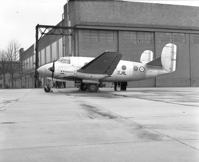 2 Esc, French AF, MD.312 Flamant, No.189 '2-HL' at Wattisham, 68 - Large B&W Neg