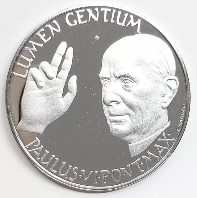 Vaticano medaglia anno santo 1975 Paolo VI argento PROOF mm.43 gr.22,15 2
