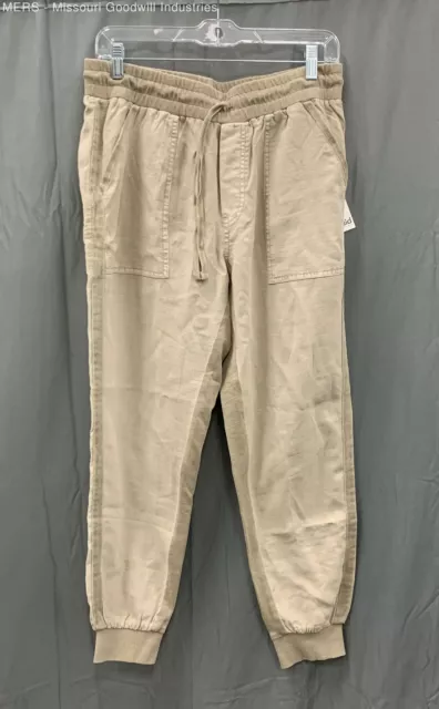 Splendid Women Sand Pull On Linen Blend Jogger Pants - Size M