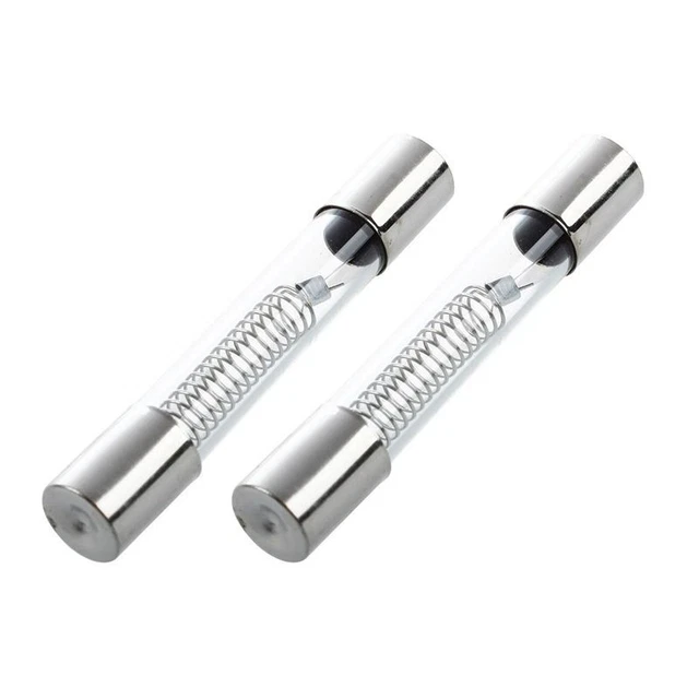 2 x 0.65A 5 KV 6 mm x 40 mm assiale fusibile di vetro Tubi per forno a micr S6I1