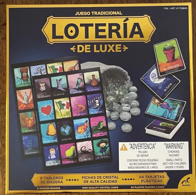 Loteria De Luxe Board Game Mexican Bingo Exclusive Juego Tradicional New