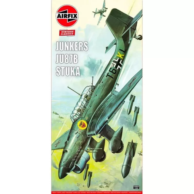 AIRFIX A18002V Junkers Ju87B STUKA Dive Bomber Plastic Model Kit 1:24 scale NEW