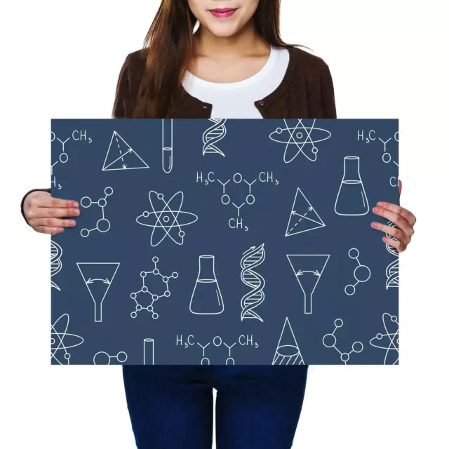 A2 |Chemistry Physics Biology Size A2 Poster Print Photo Art Student Gift #13001