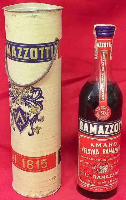 Scatola Pubblicitaria  Ramazzotti confezione regalo 1 bottiglia firmata felsina