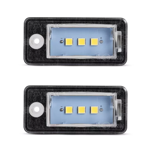 2x  LED SMD Kennzeichenbeleuchtung für Audi A3 8P, A4 B6 B7, A5, A6 4F, Q7 *5050 2