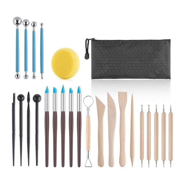 25 STCK. Keramik Ton Werkzeuge, Polymer Formwerkzeuge, Kugel Stylus Streichwerkzeuge f UK