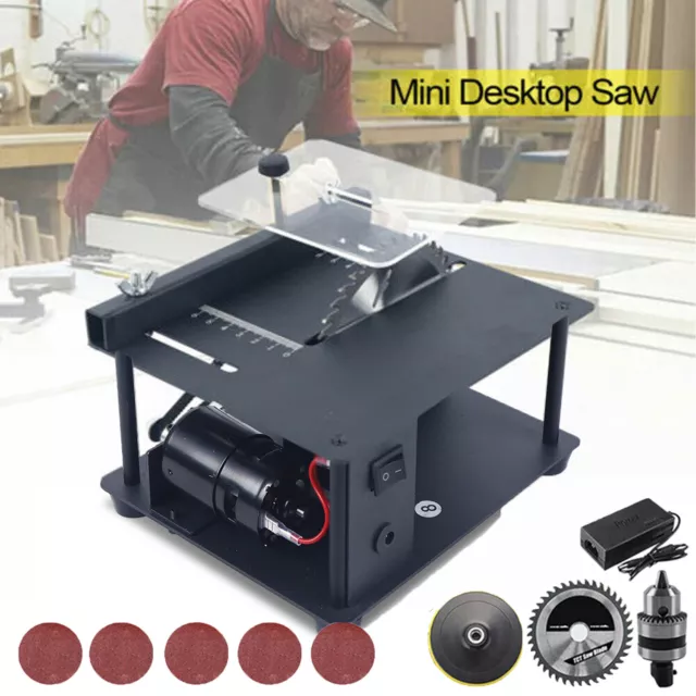 Multifunctional Mini Table Saw Woodworking Cutting Tool Polish Machine Bench Saw