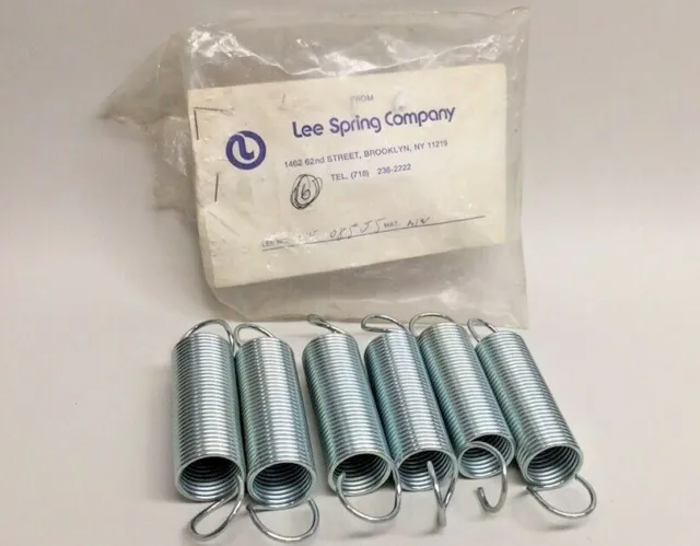 Lee Spring LE-085J-05-M Extension Spring 1.000 X 4.50 X 0.085 (Pack of 6)