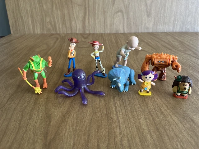 Disney Pixar Lot of 9 Toy Story 3 Figures Woody Jessy Cake Toppers 1-3” Disney Pixar Lot of 9 Toy Story 3 Figures Woody Jessy Cake Toppers 1-3”
