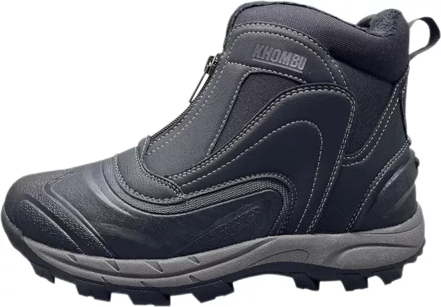 Khombu Men's Mason Black Cushioned Footbed Hybrid Winter Boots Choose Size