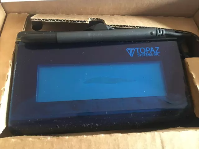 NEW Topaz T-LBK462-BSB-R 1x5" LCD SignatureGem USB Capture Pad with Stylus