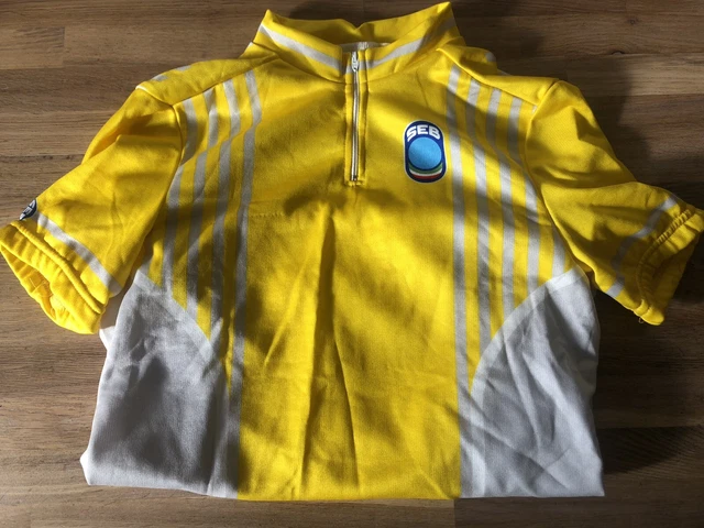 SEB Signature Radtrikot Größe L Retro Eroica gelb Italien Made in Italy