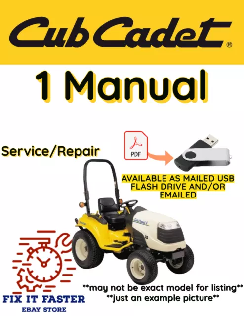 Cub Cadet Compact Tractor 5000 Series Service Repair Shop Manual Pdf On Usb