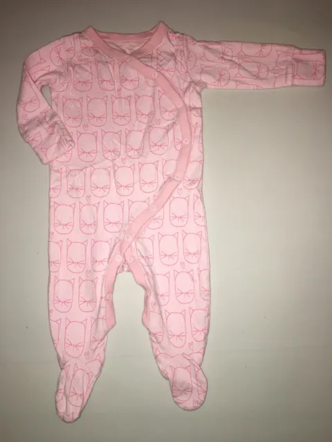 Baby Girl Next Bodysuits Babygrow 3-6 Months With Build Up Mittens