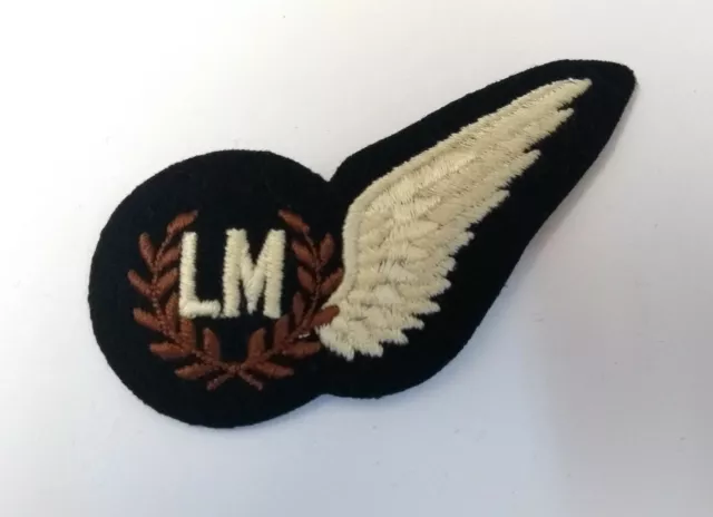 British Reale Air Force ( R.a.f Carico Master' Lm ' Panno Mezza Wing Brevet