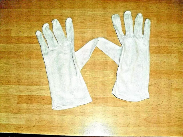 1 Paar Baumwollhandschuhe weiß Arbeitshandschuhe Unterzieh - Handschuhe
