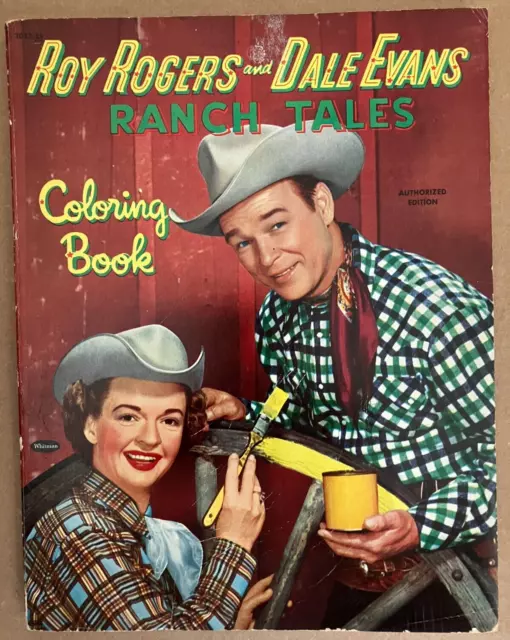 ROY ROGERS AND Dale Evans Coloring Book 1953 $29.75 - PicClick