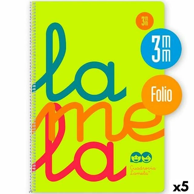 Notizbuch Lamela Gelb Din A4 80 Bettlaken [5 Stück]