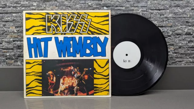 KISS HIT WEMBLY Vintage Promo Live Vinyl Album Gene Simmons Paul Stanley Aucoin