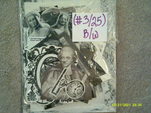 (#3/25) Lote de Colección de Papel EPHMERA ELABORACIÓN - ÁLBUM DE RECORTES Alter Art Collage Diario