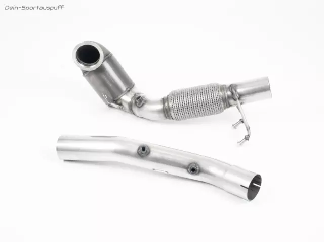 Milltek Ø76mm Frontpipe + 200-Renn-Kat + Opf-Rohr VW Golf 7 Gti Perf Tcr
