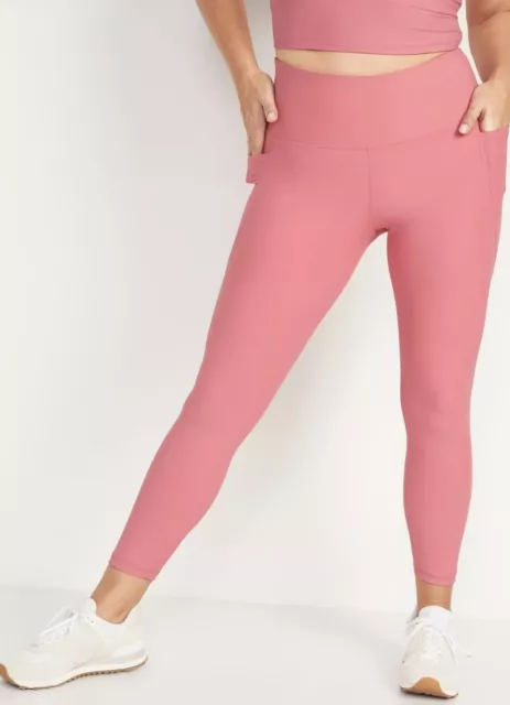 Old Navy Women's Size XXL ~ High Waisted Powersoft 7/8 Length Leggings $45 NWT