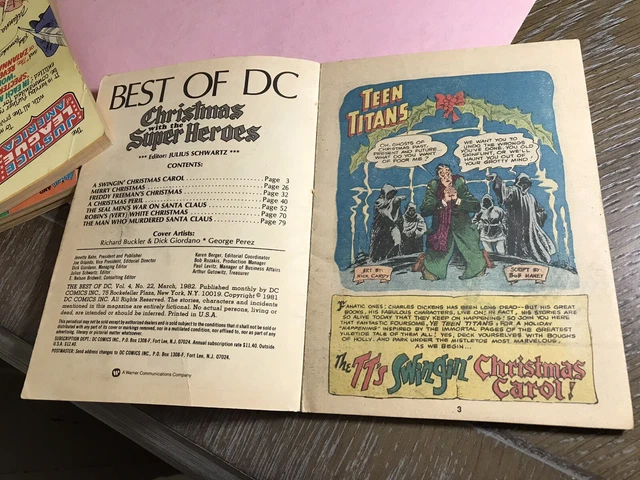 Christmas With The Super Heros Mini Comic Blue Ribbon Digest 1982 #22 Vol. 4 3