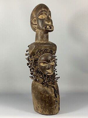190927 - Tribal used African Bakongo statue - Congo.