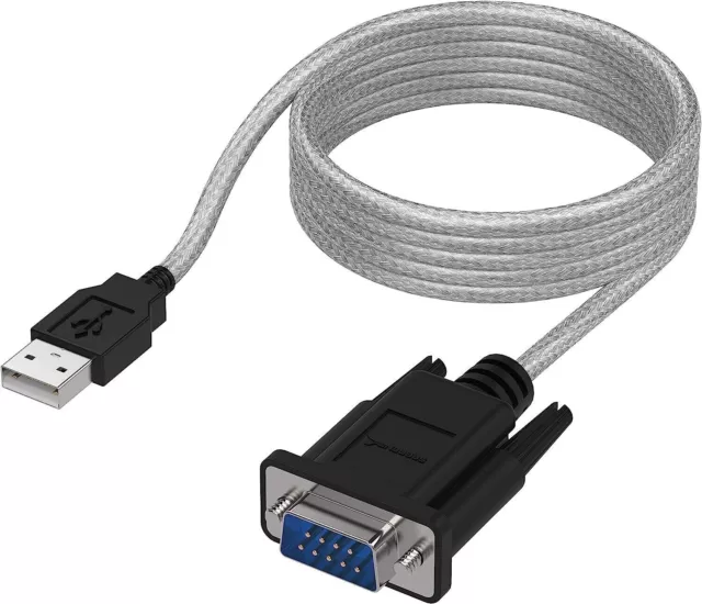 USB to RS-232 DB9 Serial 9 pin Adapter (Prolific PL2303) SBT-USC6K 6ft inc CD