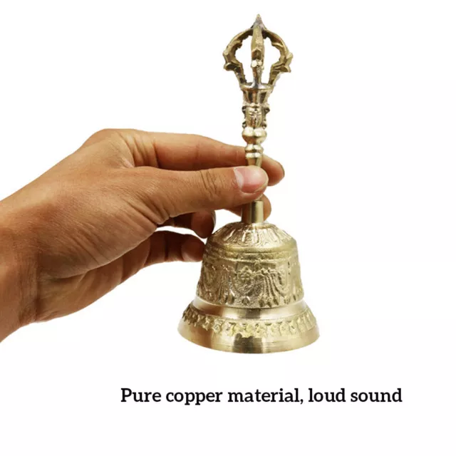 Handmade Hand Bell Meditation Prayer Bell Tibetan Buddhist Bell Prayer Supplies