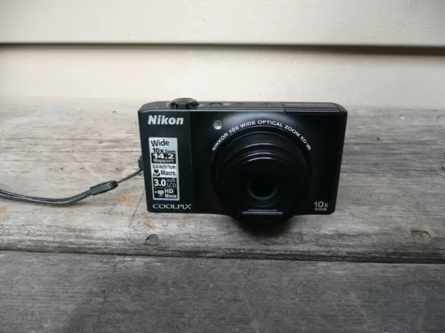 NIKON COOLPIX S8000 Digital Camera 14.2mp 10x Zoom With Battery TESTED